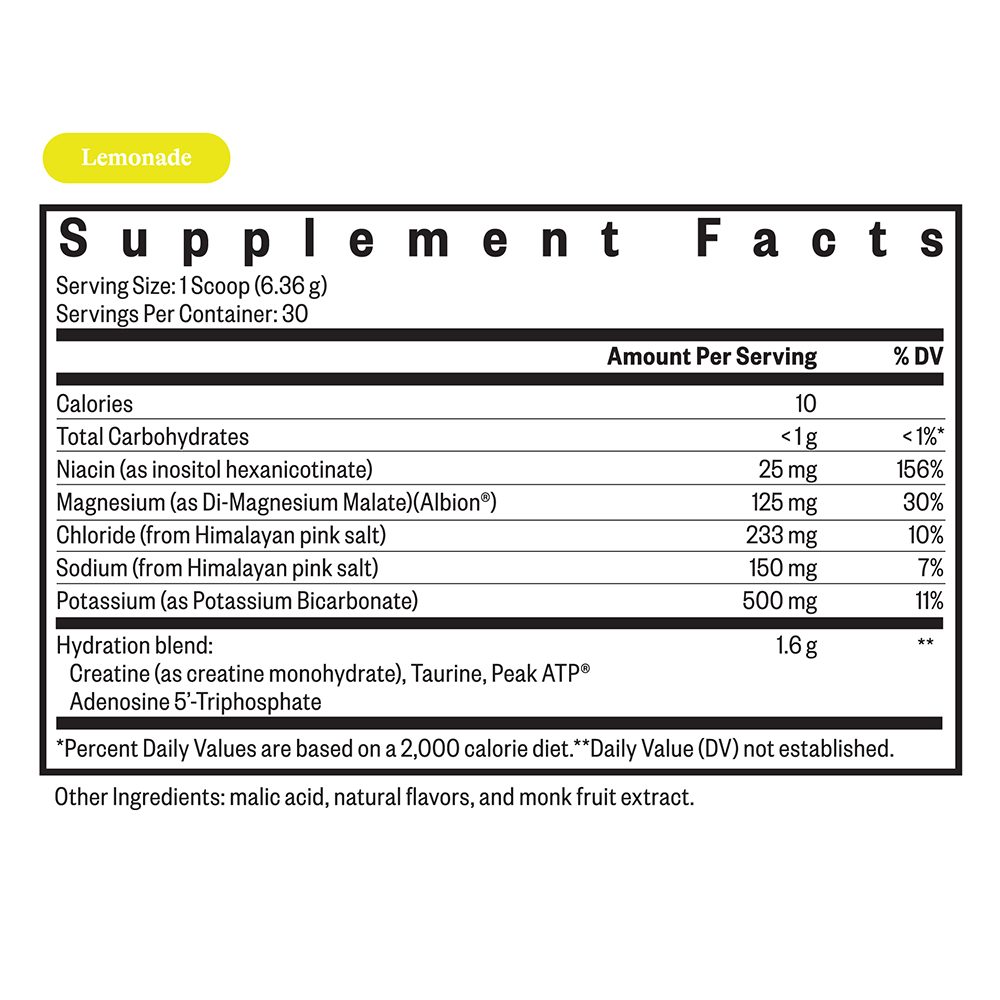 Optimal Electrolyte | Lemonade | 167g |  Seeking Health