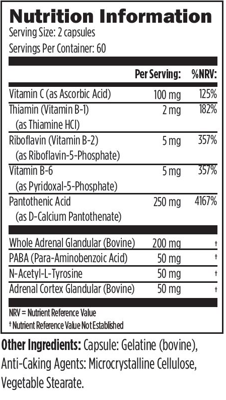 Adrenal Complex | 120 Capsules |