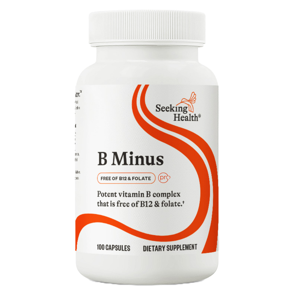 B-Minus (B12 and Folate Free) | 100 vCapsules | Seeking Health