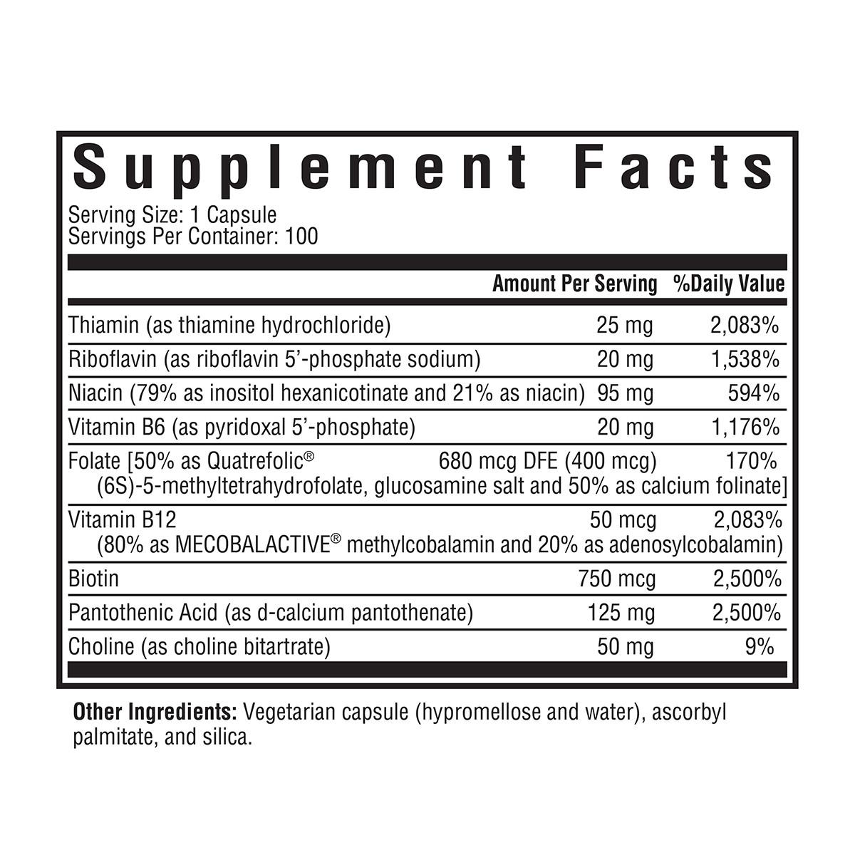 B Complex Plus | 100 v Capsules