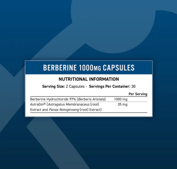 Berberine | 60 Capsules | 1000mg