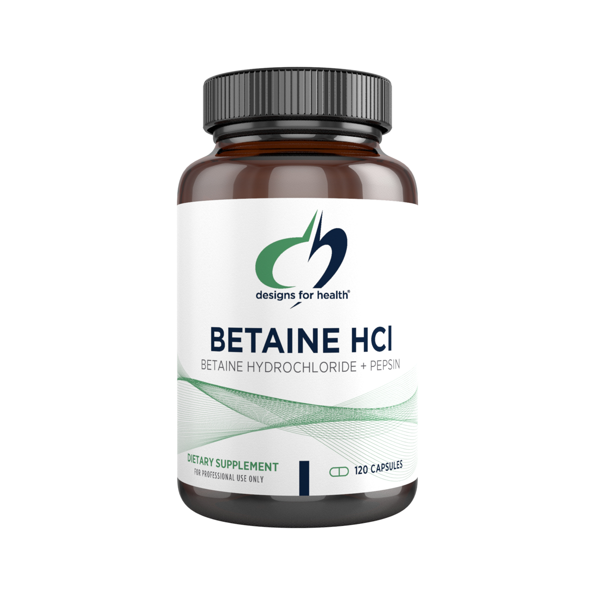 Betaine HCl with Pepsin |  120 Capsule | Designs For Health