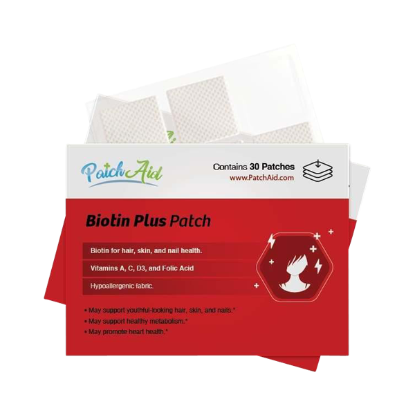 Biotin Plus Vitamin 30 Patches for Hair, Skin, and Nails | PatchAid