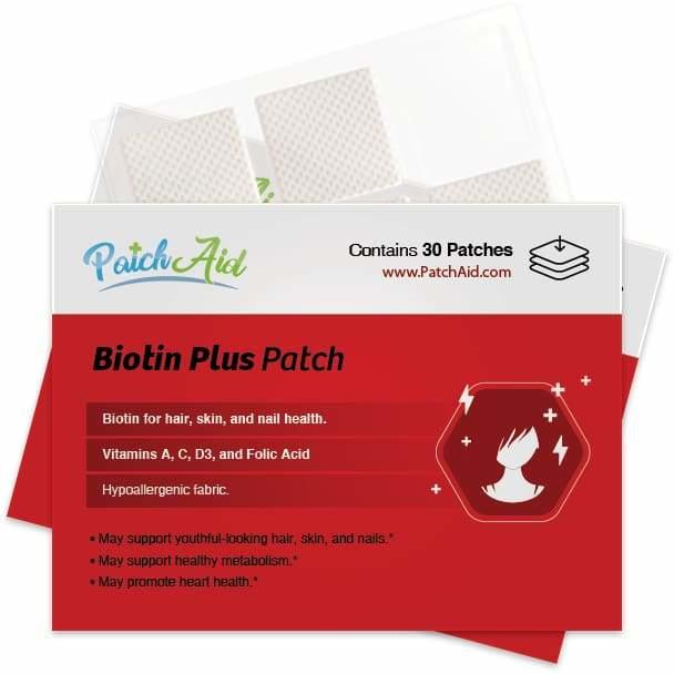 Biotin Plus Vitamin 30 Patches for Hair, Skin, and Nails | PatchAid