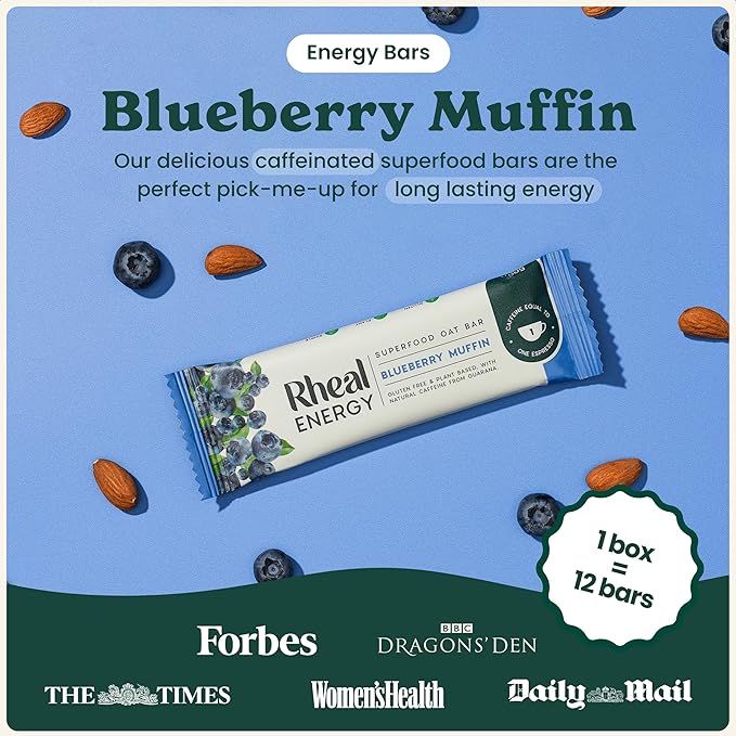 Rheal Energy Bar | Blueberry Muffin | 1 Bar