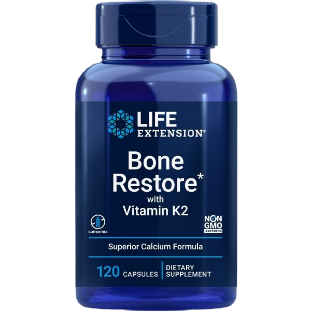 Bone Restore with Vitamin K2 | 120 Capsules | Life Extension