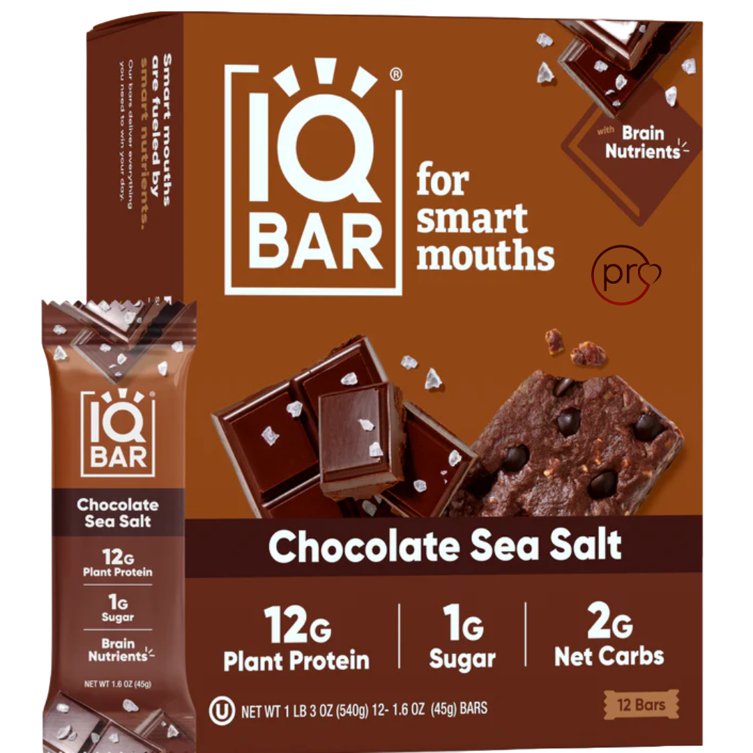 Chocolate Sea Salt - 12 Bars - IQBAR