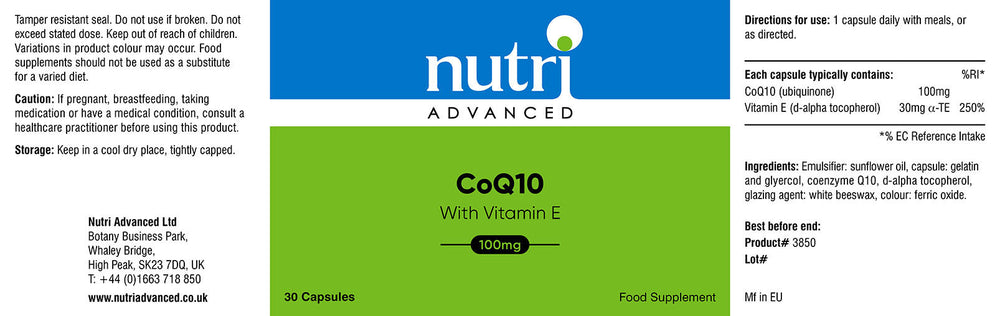 CoQ10 100mg | 30 Capsules