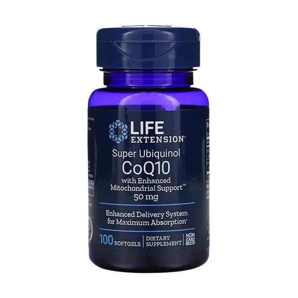 Super Ubiquinol CoQ10 with Enhanced Mitochondrial Support | Life Extension | 50mg