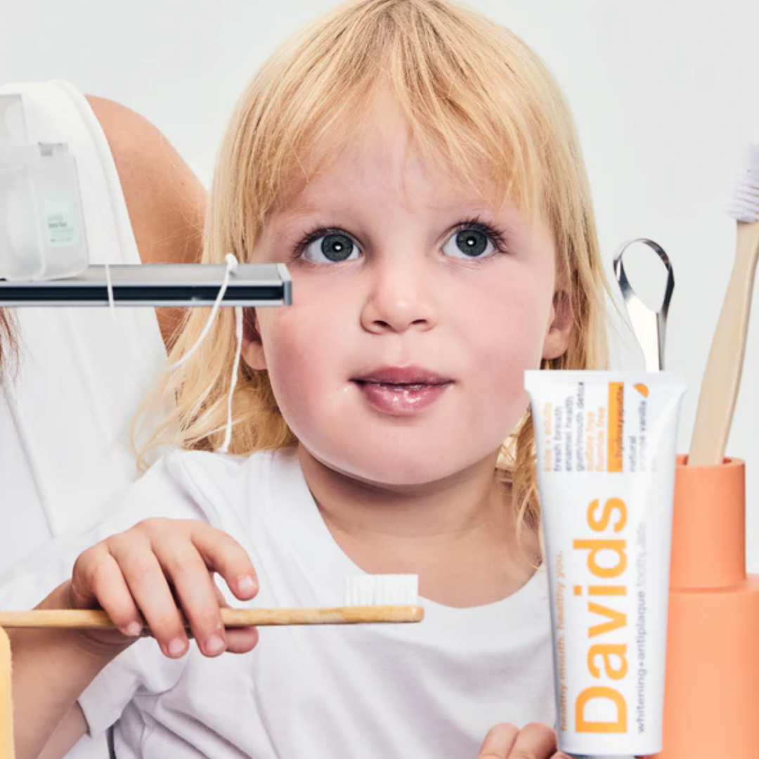 Davids Hydroxi kids & adults | nano-hydroxyapatite premium toothpaste | orange vanilla