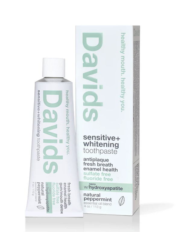 Davids sensitive + whitening | nano hydroxyapatite premium toothpaste | Peppermint 113g