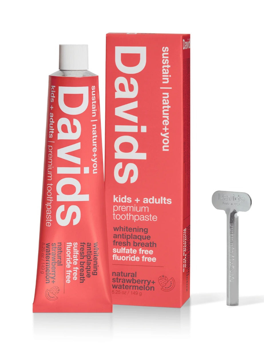 Davids Premium Toothpaste | Kids & Adults | Strawberry Watermelon