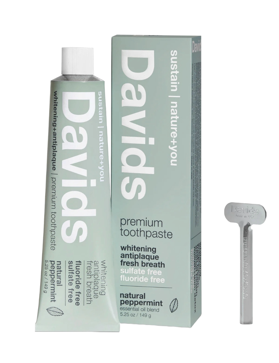 Davids Premium Toothpaste | Whitening + Antiplaque  Peppermint