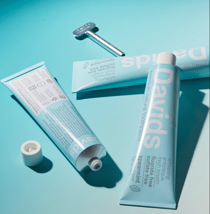 Davids Premium Toothpaste | Whitening + Antiplaque SPEARMINT