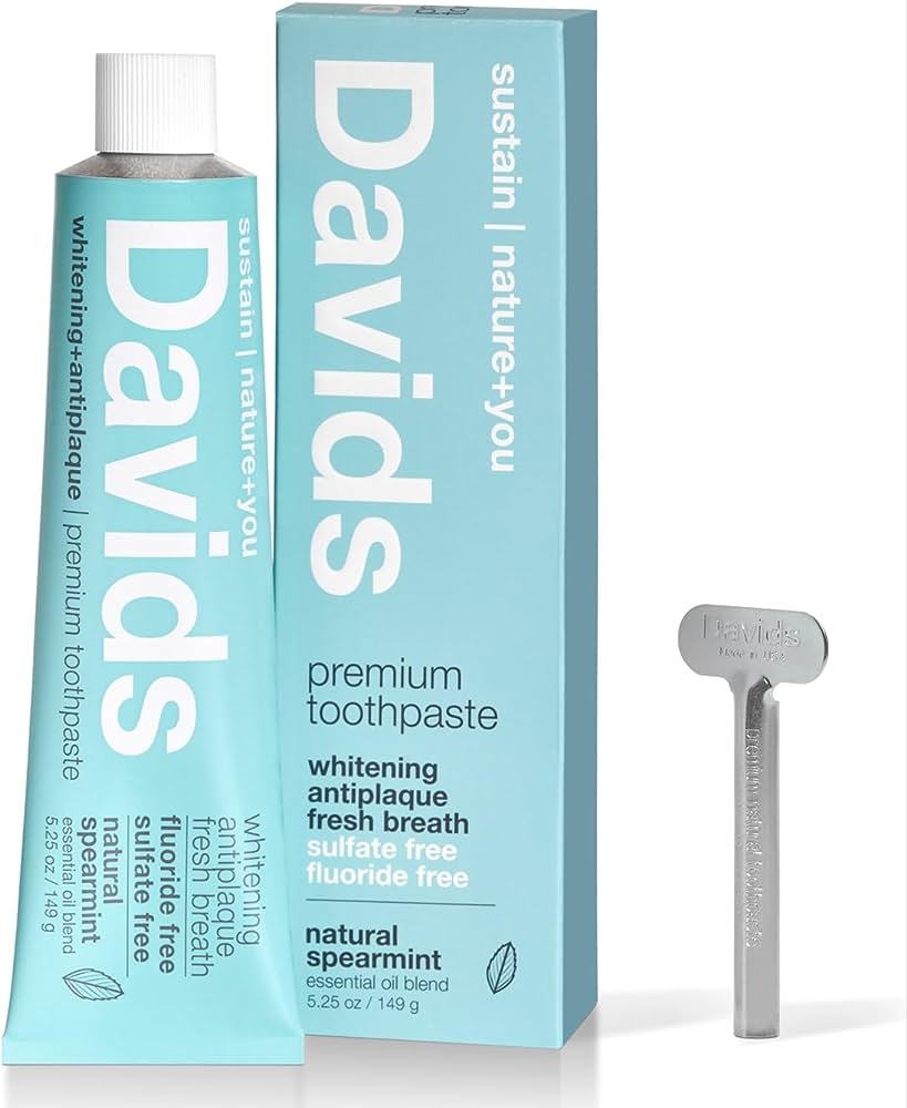 Davids Premium Toothpaste | Whitening + Antiplaque SPEARMINT