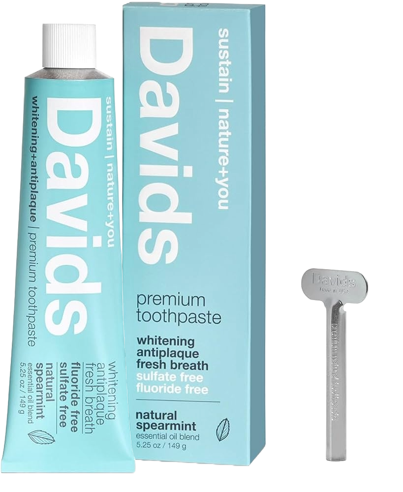 Davids Premium Toothpaste | Whitening + Antiplaque SPEARMINT