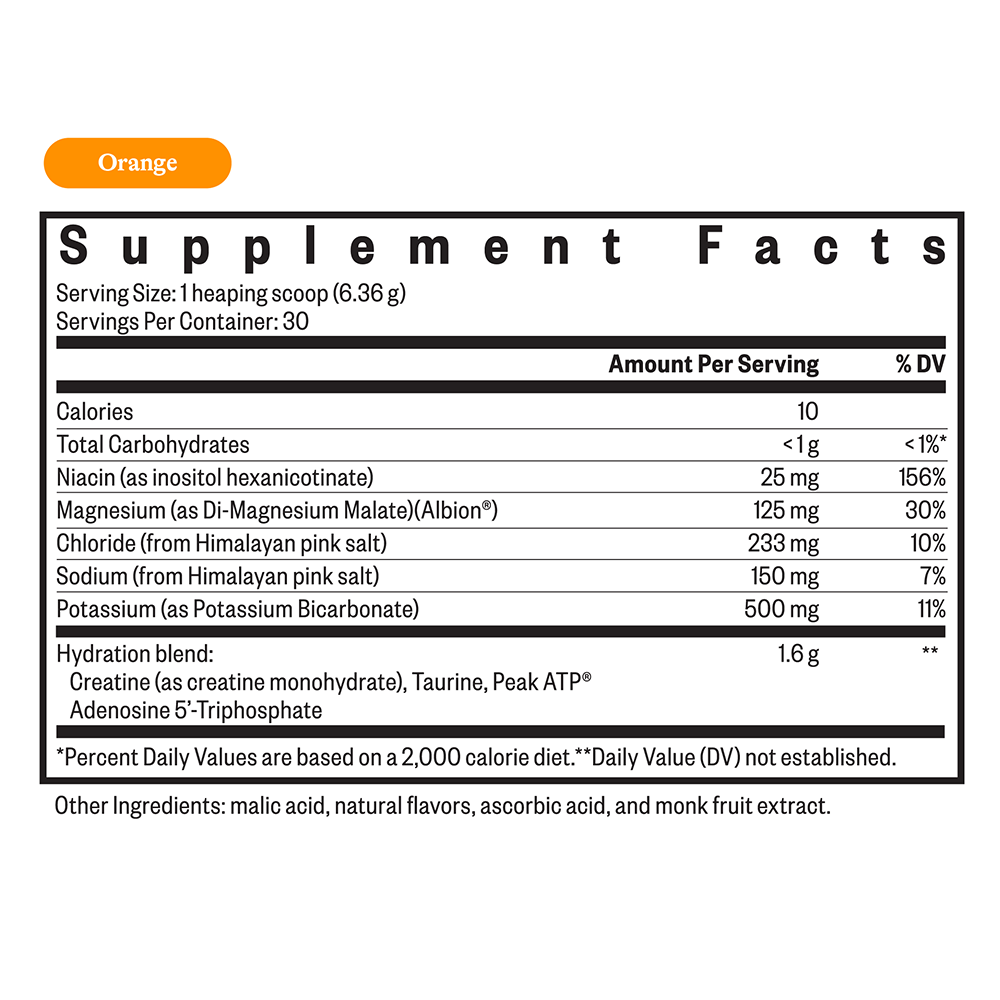 Optimal Electrolyte Orange - 190.8g - Seeking Health