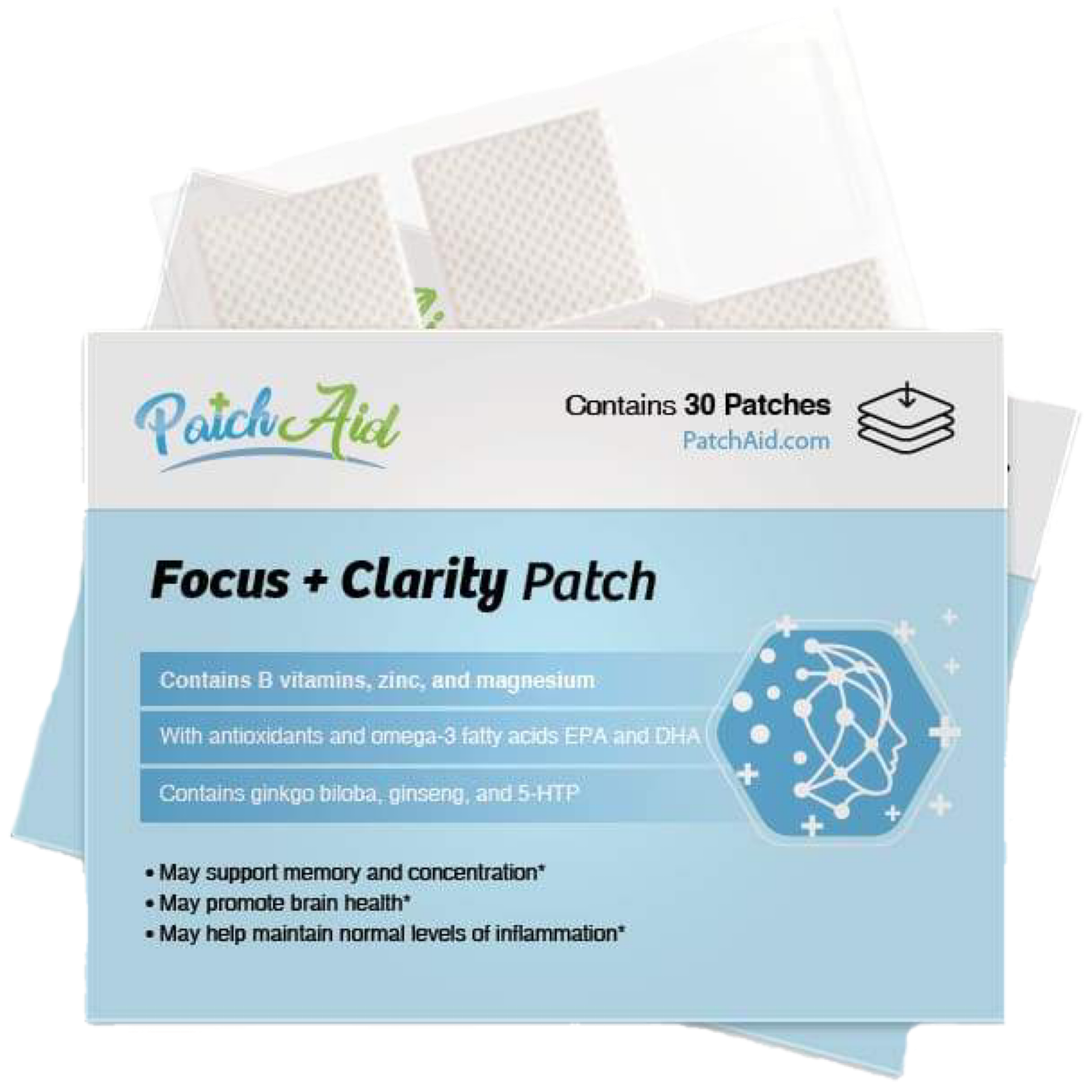 Patch Aid Focus & Clarity Topical Patch – 30 Daily Patches