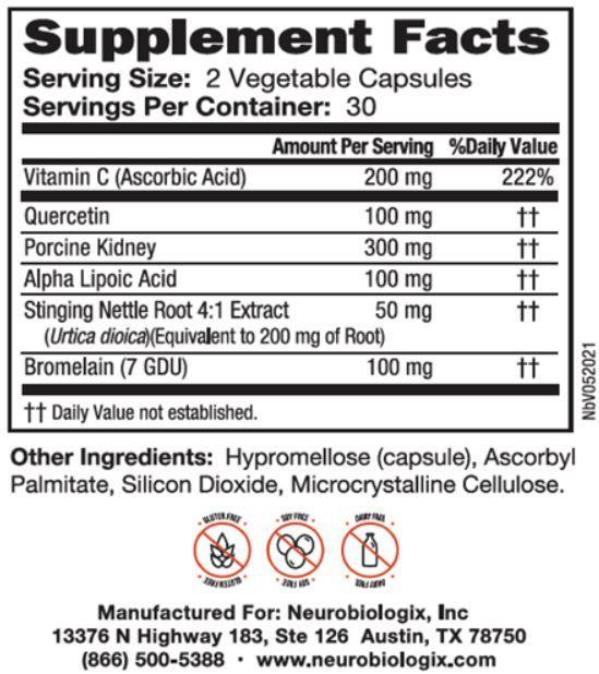 GI Hist Support | 60 Capsules | Neurobiologix