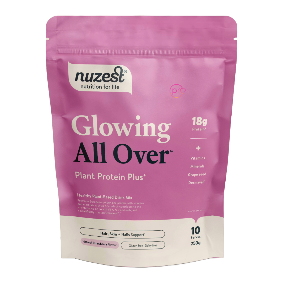 Glowing All Over - Plant Protein Plus - 250g - Natural Strawberry