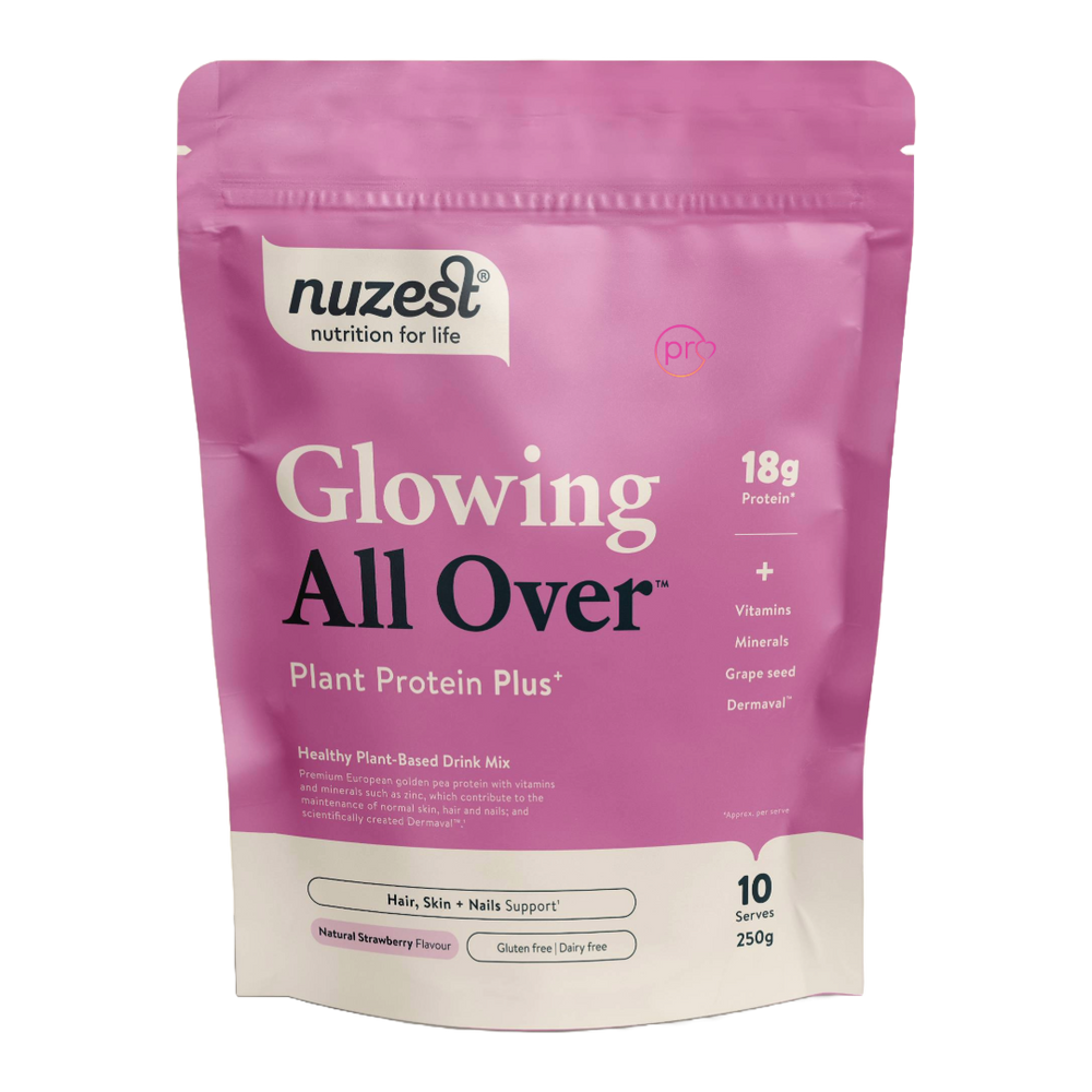 Glowing All Over - Plant Protein Plus - 250g - Natural Strawberry