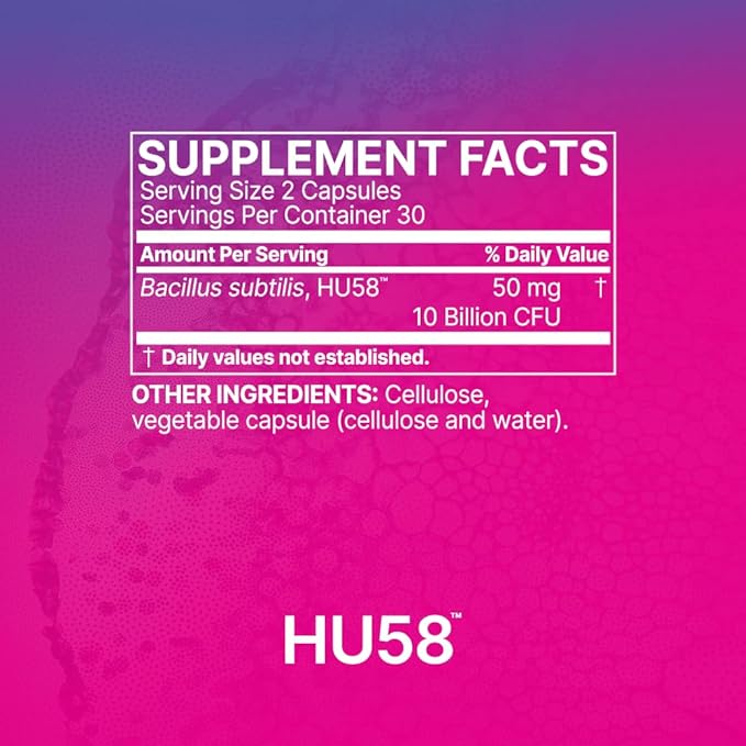 HU58 - High Potency Bacillus Subtilis - 60 caps