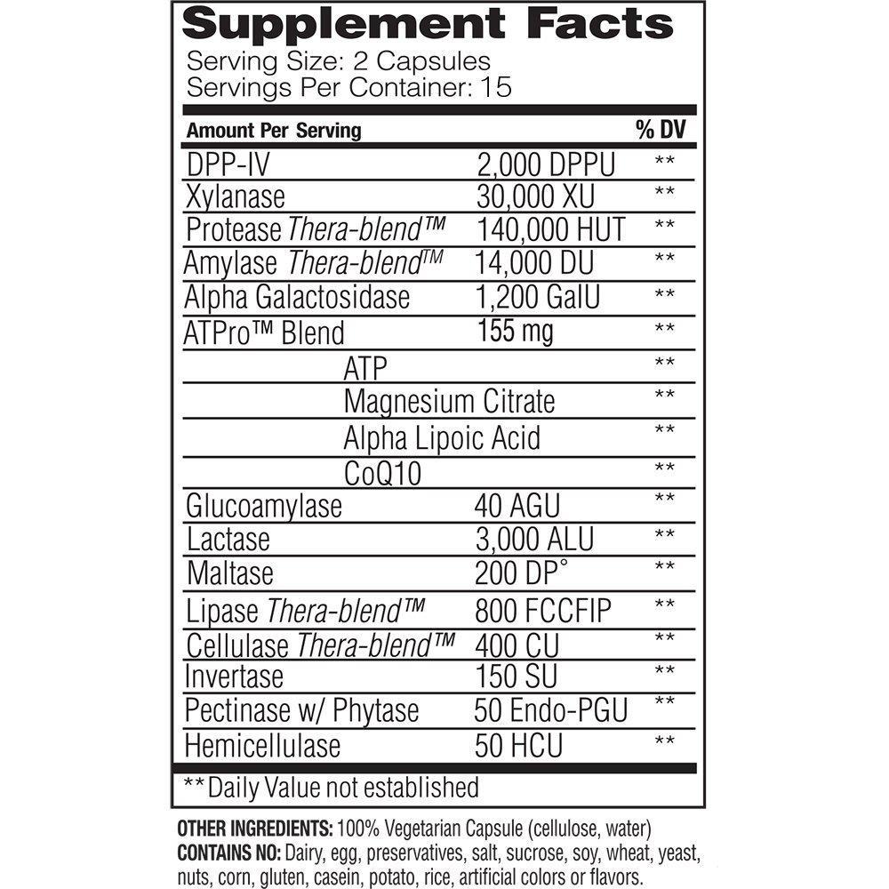 Enzyme Science - Intolerance Complex, Gluten, Dairy, Casein, and Phenol Digestive Enzyme Formula,