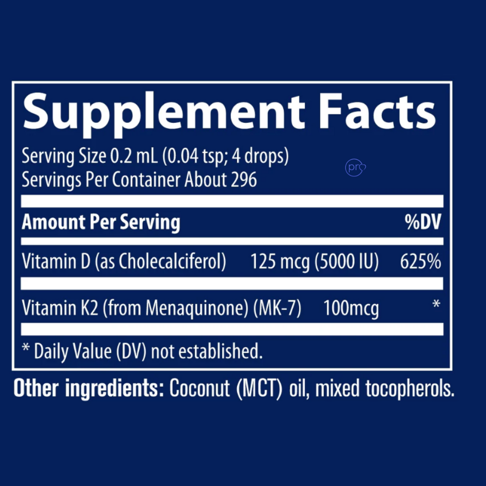 Ionic Vitamin D3+K2 | 59ml | Trace Minerals