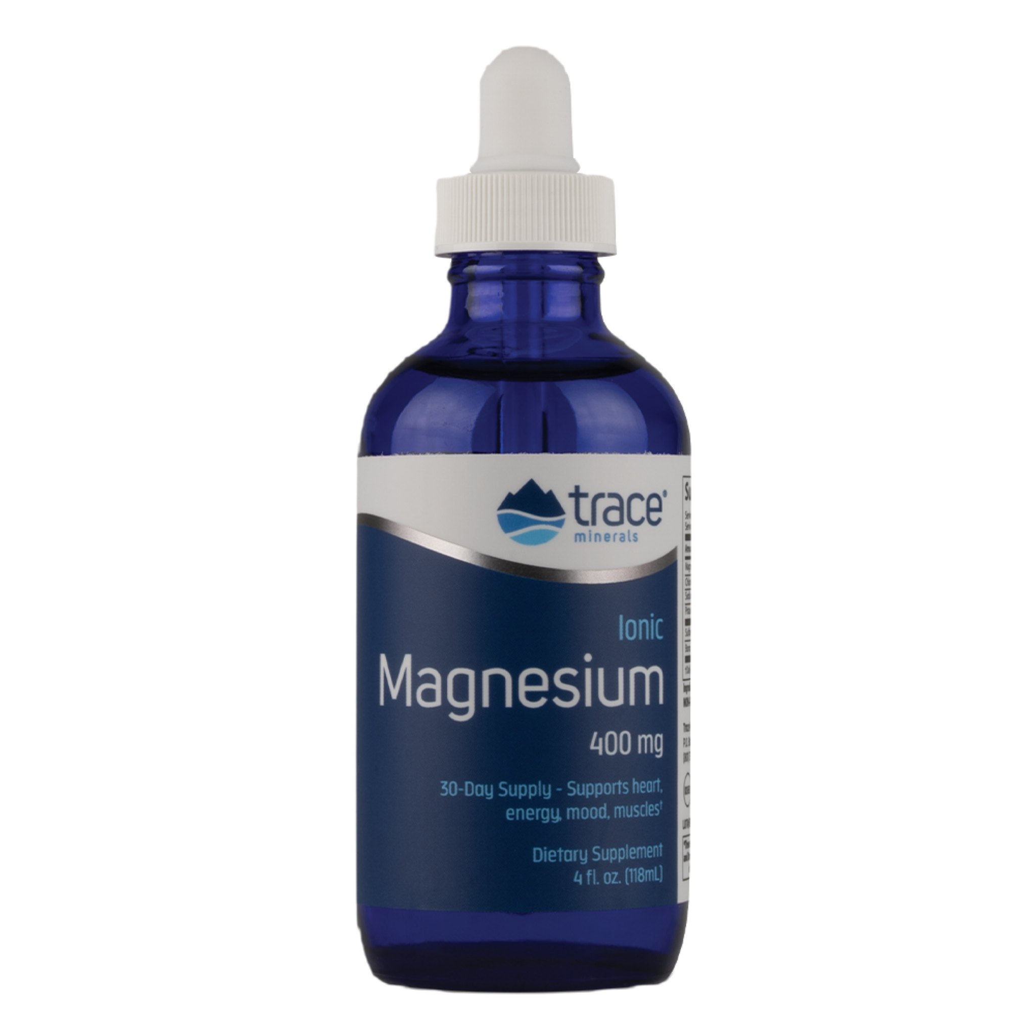 Liquid Ionic Magnesium (400mg) | Trace Minerals | 4oz - 118ml