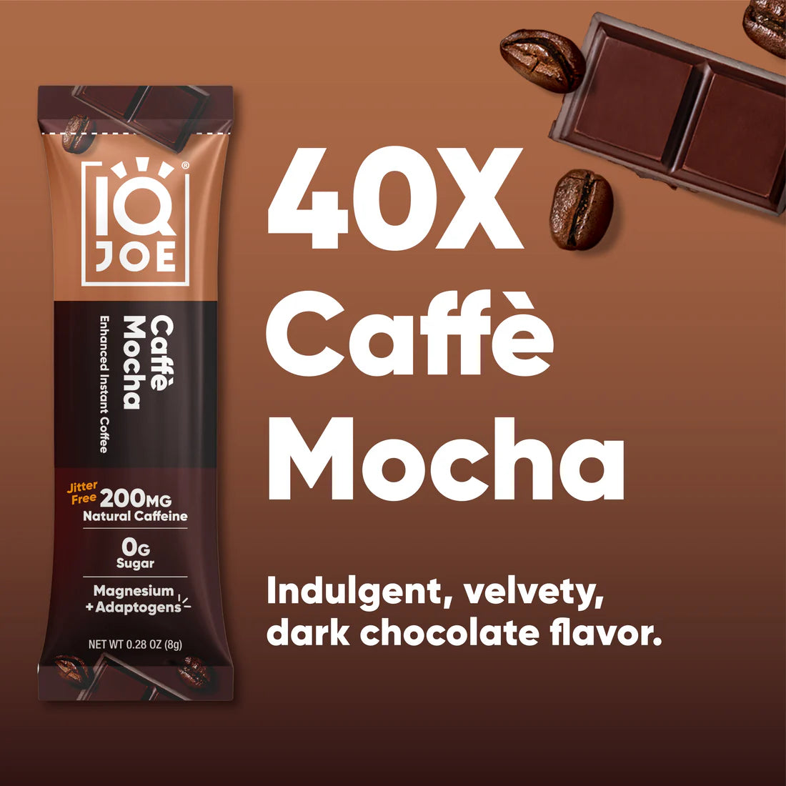 IQJOE Caffè Mocha | 40 Coffee sachets