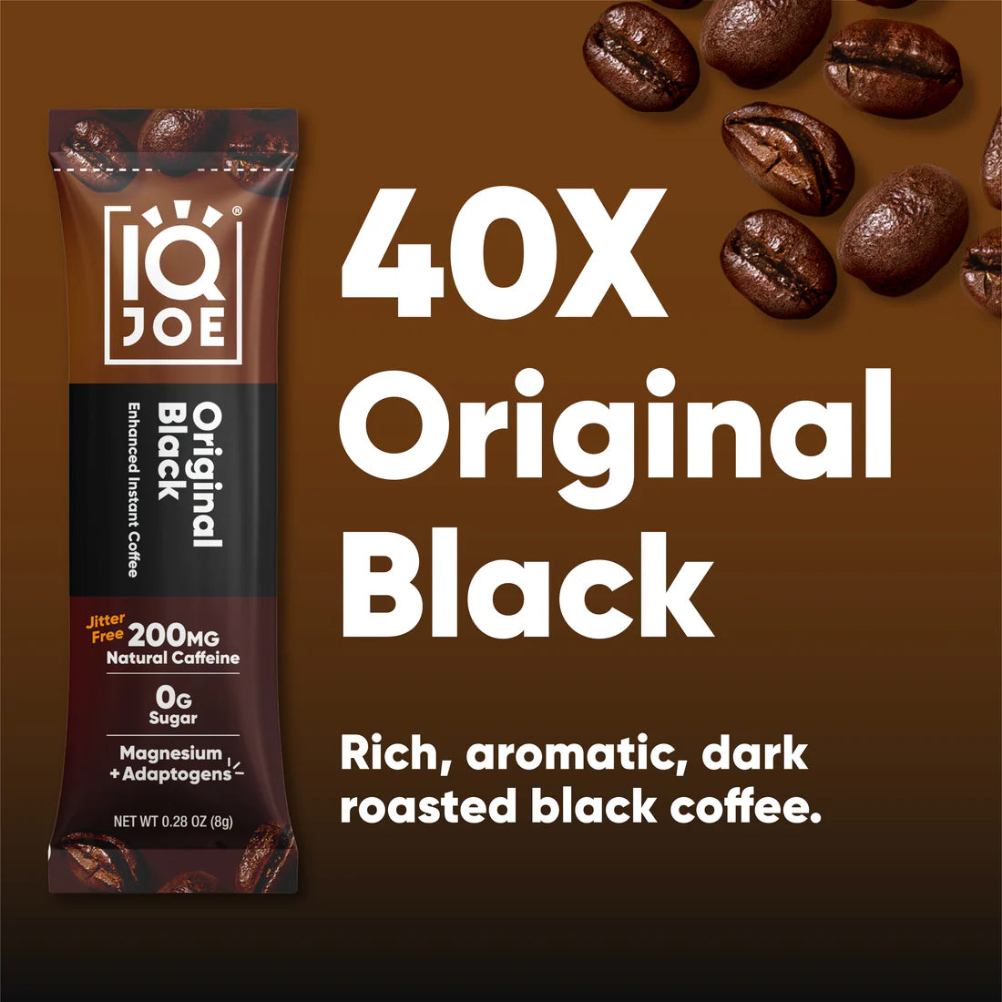 IQJOE Original Black | 40 Coffee sachets