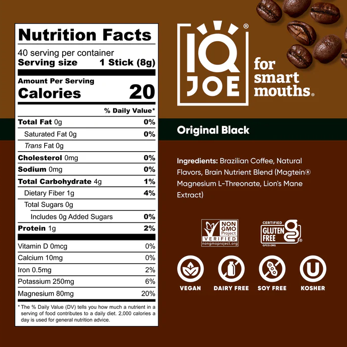 IQJOE Original Black | 40 Coffee sachets