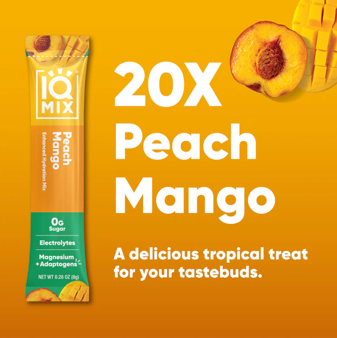 IQMIX Peach Mango | 20 x Electrolyte Hydration Sachets