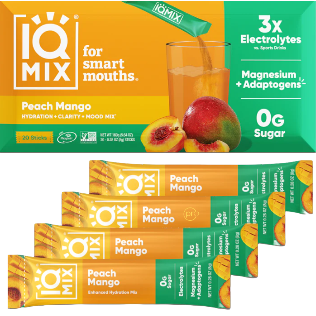 IQMIX Peach Mango | 20 x Electrolyte Hydration Sachets