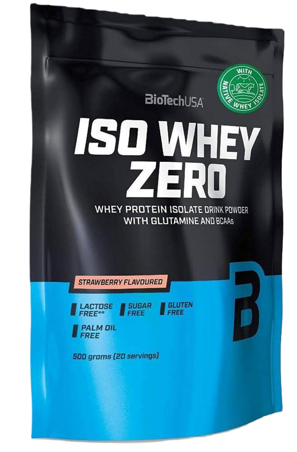 Iso Whey Zero Protein 500g | Strawberry + FREE GIFT