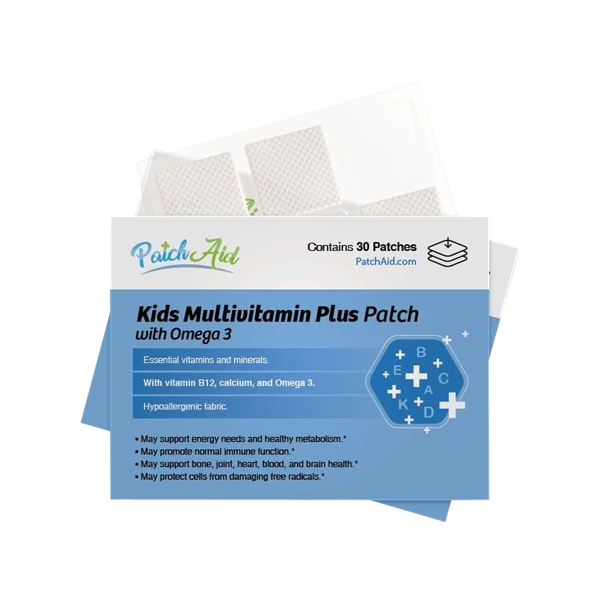 Kids Multivitamin Plus with Omega-3 | 30 Topical Patches | PatchAid