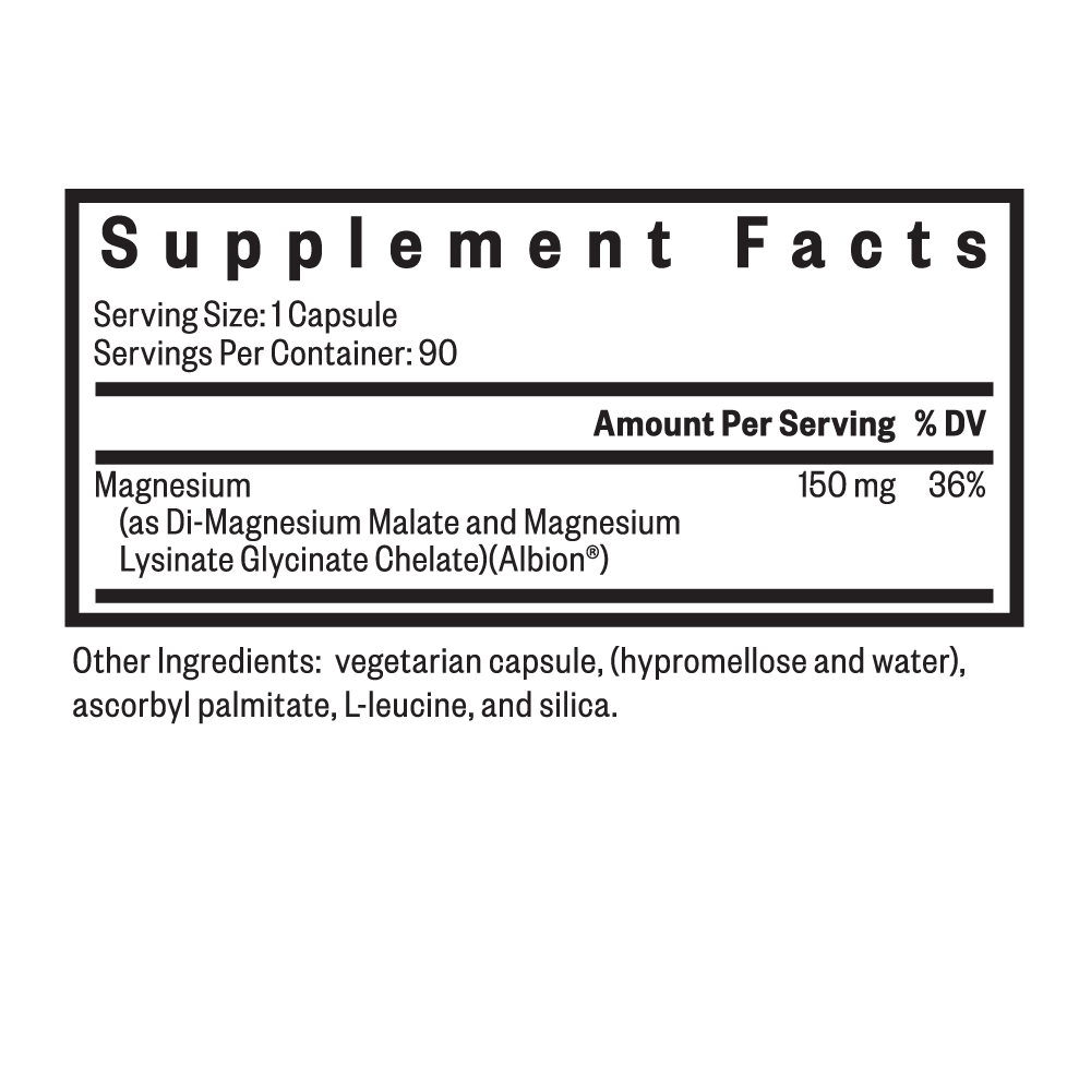 Optimal Magnesium | 90 Capsules | Seeking Health