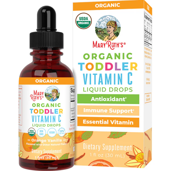 Organic Toddler Vitamin C Liquid Drops | 30ml | Orange Vanilla