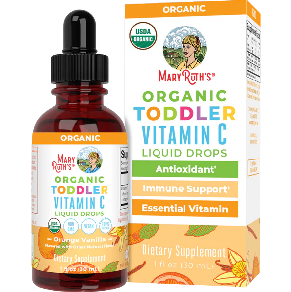 Organic Toddler Vitamin C Liquid Drops | 30ml | Orange Vanilla