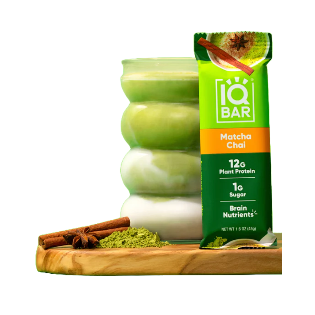 Matcha Chai | Single Plant Protein Bar | IQBAR