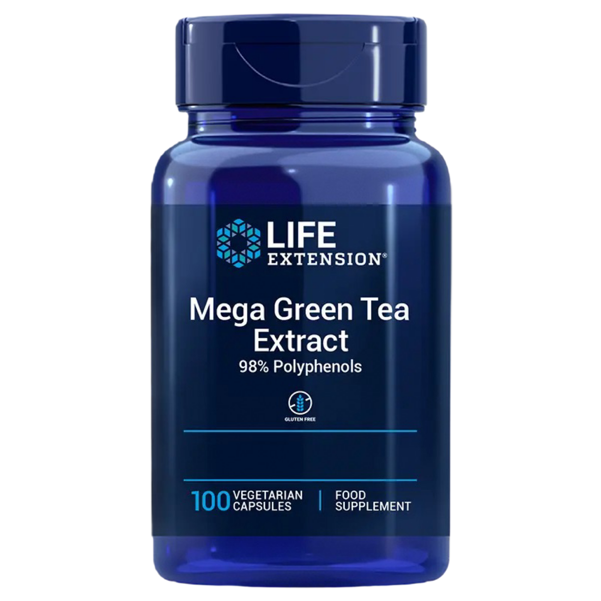 Mega Green Tea Extract | 100 Veg Capsules | Decaffinated