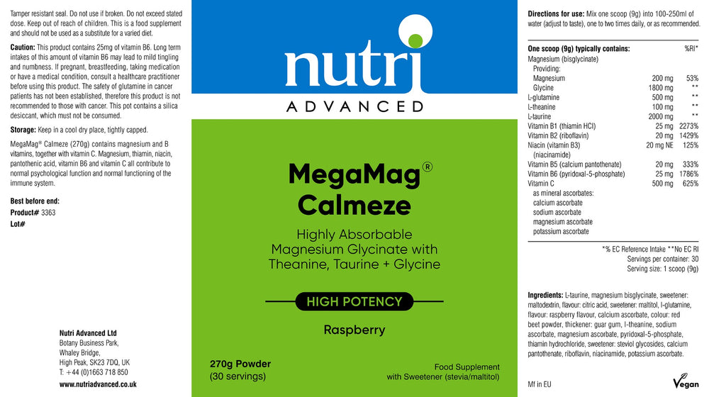 MegaMag Calmeze | Raspberry | 30 Servings