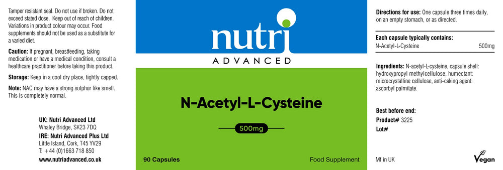 N-Acetyl Cysteine (NAC) 90 Capsules