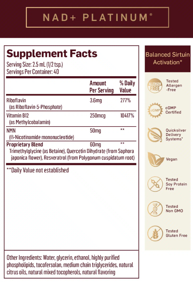 NAD+ Platinum | 100ml