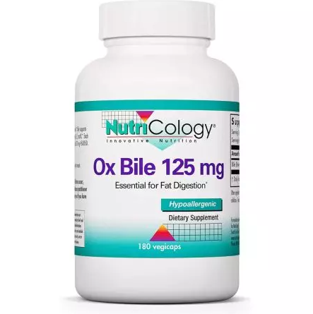 Nutricology Ox Bile | 125mg | 180 Capsules