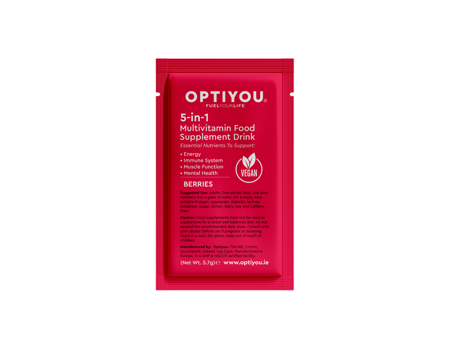 OPTIYOU Berry Flavour 30 sachets/servings Pack