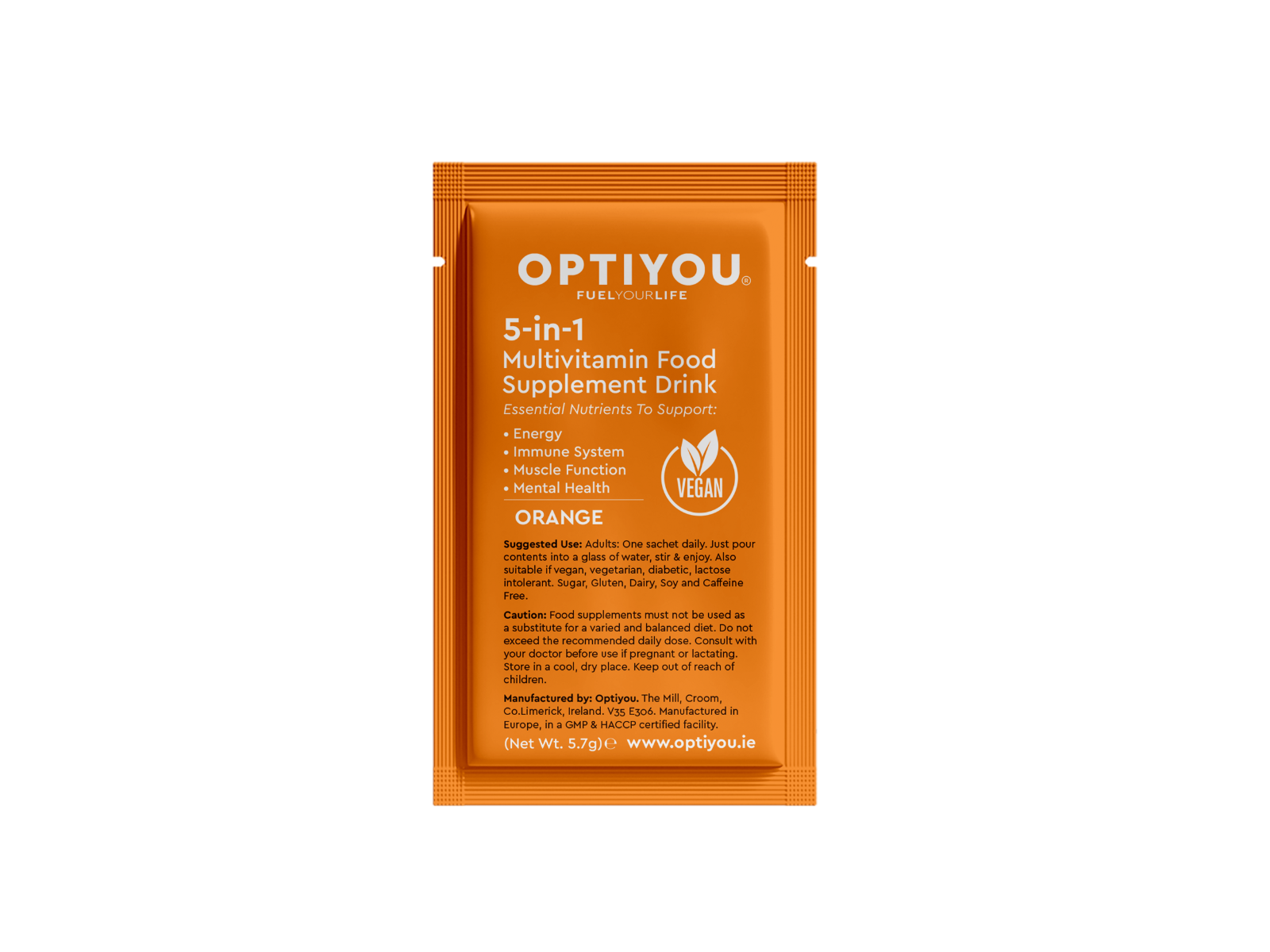 OPTIYOU | Multivitamin | Orange Flavour | 30 sachets