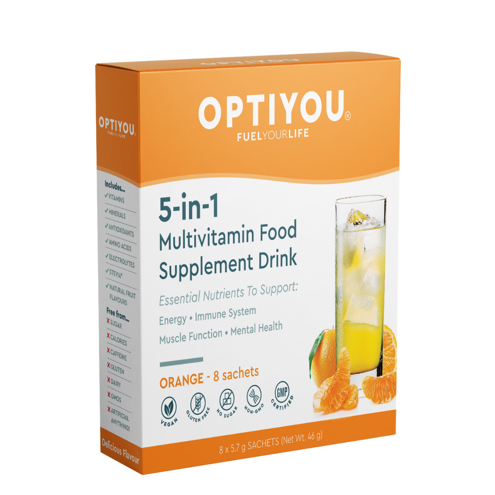 OPTIYOU | Multivitamin | Orange Flavour | 8 sachets