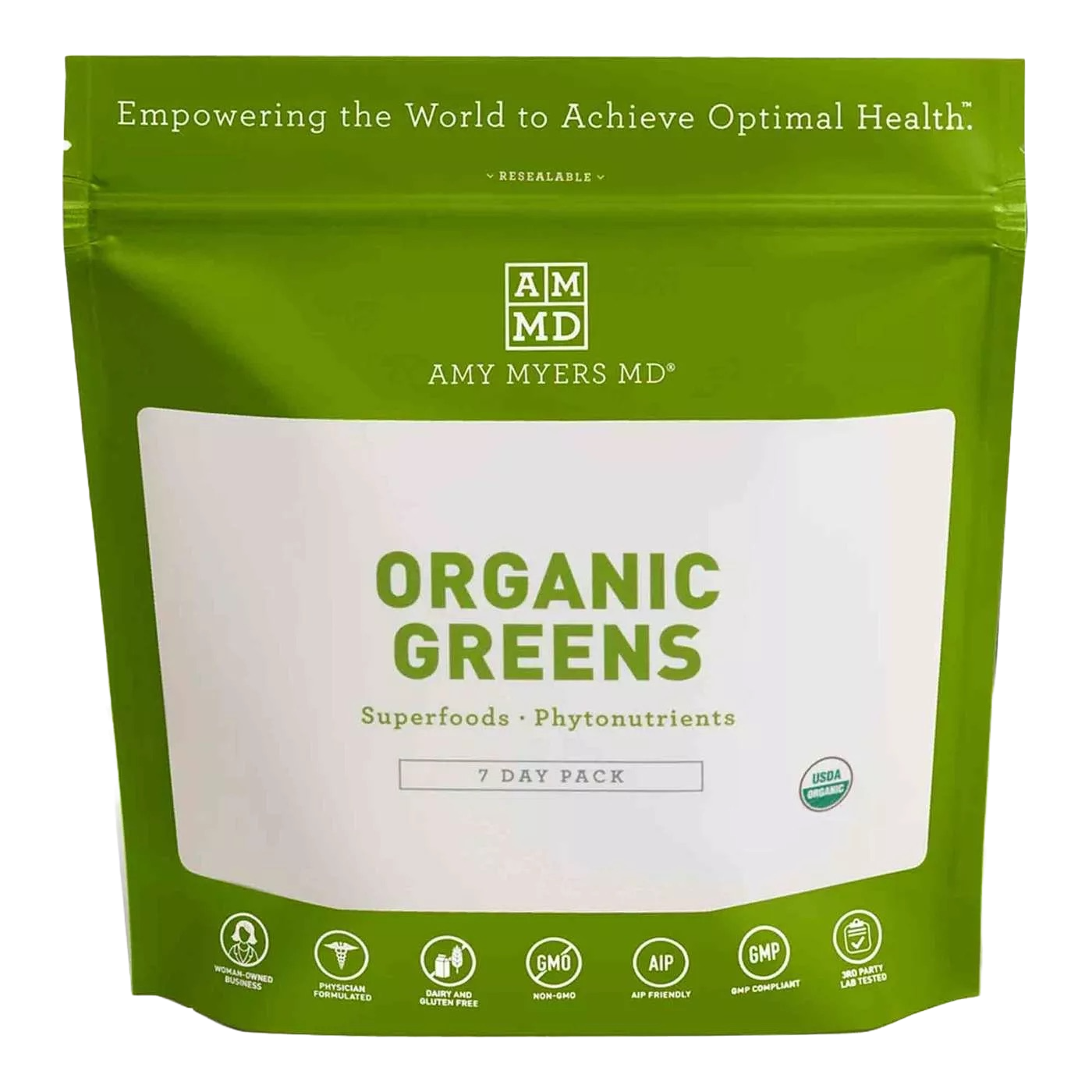 Organic Greens 7 day pack | Amy Myers MD