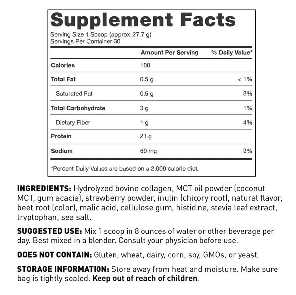 Paleo Protein | Strawberries & Cream | 831g